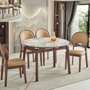 Bàn Ăn 4 Ghế gấp gọn TERA-285